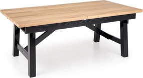 Rustykalny stół z dębowymi lamelami Fiesta Halmar