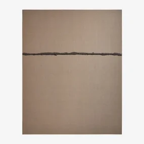 Ręcznie Malowane Płótno Dekoracyjne Na Płótnie Z Reliefem Gipsowym (80x100 Cm) Eliciaro Brązowy Coffee - Sklum