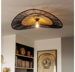 Brilagi - LED Przysufitowy żyrandol CERIA BOHO 1xE27/40W/230V śr. 80 cm czarny/brązowy