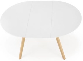 Stół jadalny SOLINA biały/dąb