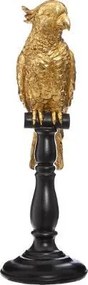 Figurka dekoracyjna z polyresinu, papuga, wys. 35,5 cm