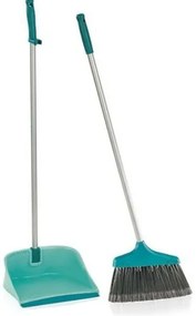 Leifheit Zestaw do zamiatania miotełka i śmietniczka z długim trzonkiem