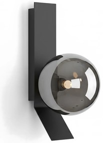 KINKIET ŚCIENNY APP1757-1W CZARNY CHROM