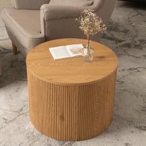 Stolik Kawowy CLOVER 60 cm Dąb Nowoczesny Loft
