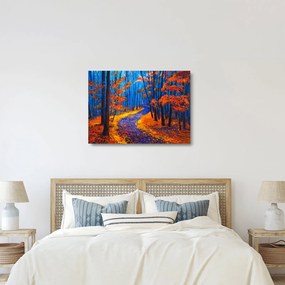 Obraz na szkle jesiennego lasu (70x50 cm)