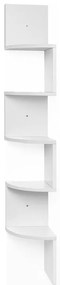 Półka/regał CIK-CAK, 20x20x127,5cm, biała Vasagle