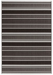 Czarny dywan odpowiedni na zewnątrz NORTHRUGS Strap, 200x290 cm