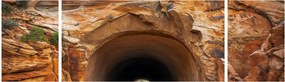 Obraz - tunel w skale (170x50 cm)