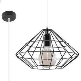 Lampa wisząca UMBERTO czarna SOLLUX  LIGHTING
