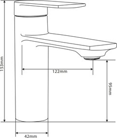 Mexen Zero DS62 zestaw wannowy, czarny - 71103DS62-70