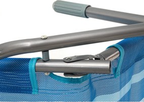 Happy Green Leżak plażowy niebieski, 142 x 60 x 96cm