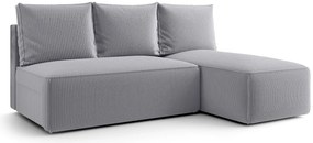 Jasnoszary narożnik rozkładany z pojemnikiem K5-N18