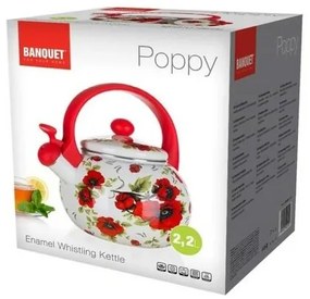 Banquet Czajnik emaliowany Poppy, 2,2 l