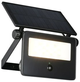 Lampa zewnętrzna ścienna LED z czujnikiem ruchu solarna (wysokość 15,5 cm) Moura – Trio