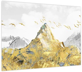 Obraz - Złota góra (70x50 cm)