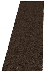 Dywan shaggy Fluffy Super Soft ciemny brąz 80 cm x 250 cm