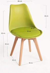 Zestaw 4 krzese Synk Basic