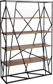 Półki z orzecha włoskiego i czarnej stali 3103 ANGEL CERDA