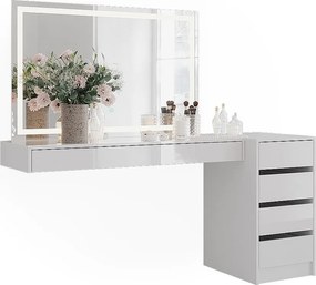 Stół toaletowy biały 120x40.1x12 sherry