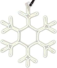 Lampka świąteczna w kształcie płatka śniegu, 360 LED, zimna