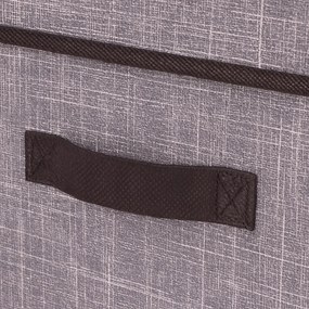 Organizer tekstylny Granatowy 60x40x30 cm z pokrywką pudełko do domu salonu