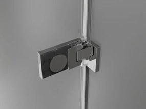 Mexen Lunar-F drzwi prysznicowe składane lewe 130 cm, transparent, chrom - 836S-130-050-01-00-L