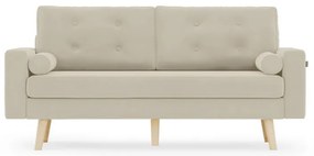 Beżowa 3-osobowa sofa MANDI
