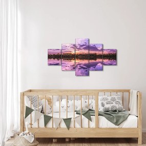 Obraz fioletowego nieba (125x70 cm)