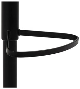 Czarno-szary hoker z regulowaną wysokością (wysokość siedziska 55 cm) Patricia – Actona