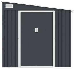 Wiata ogrodowa ze stali galwanizowanej w kolorze antracytowym 5,49 m² - DAUSTIN