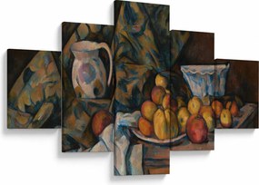 Obraz - Paul Cézanne, Still Life with Apples and Peaches, reprodukcje (125x70 cm)