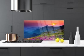 Panel Szklany Alpejska Polana Kwiatowa