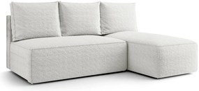 Biała sofa narożna z pojemnikiem S0-B04