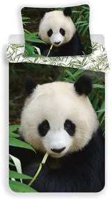 Bawełniana pościel dziecięca jednoosobowa 140x200 cm Panda – Jerry Fabrics