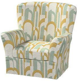 Pokrowiec na fotel Tomelilla wysoki z zakładkami