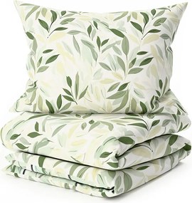 PrzytulneMieszkanie.pl PrzytulneMieszkanie.pl Bawełniana pościel FLORIBIRD POLY zielona Rozmiar pościeli: 70 x 90 cm | 140 x 220 cm