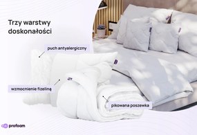 Zestaw kołdra całoroczna 200x200cm + poduszka 70x80cm