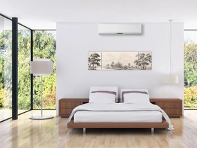 Obraz - Rysunek krajobrazu w stylu vintage (170x50 cm)
