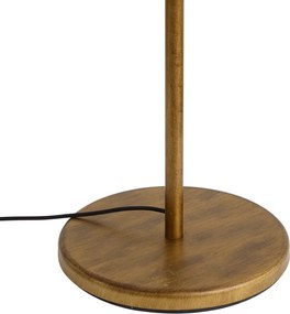 Lampa stojąca w stylu vintage złota 193 cm 3-światłowa - Botanica