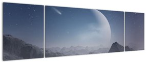 Obraz - Niebo nad skałami (170x50 cm)