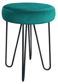 Taboret TORIN 2 MG VELVET morski ATOS
