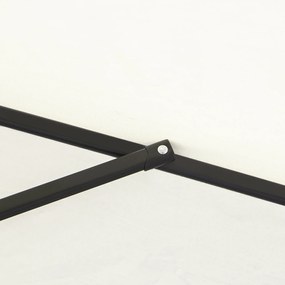 Parasol ogrodowy przeciwsłoneczny zginany z korbką aluminium 180/㎡ poliester kremowo-biały outsunny