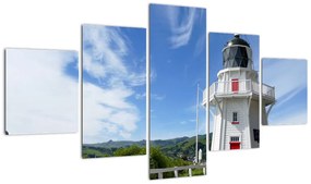 Obraz latarni morskiej Akaroa w Nowej Zelandii (125x70 cm)