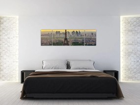 Obraz - Panorama Paryża (170x50 cm)