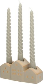 Świecznik Hauses 13x5x7cm beige
