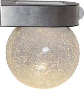 Ogrodowy kinkiet solarny LED Star Trading Glory, wys. 14,5 cm