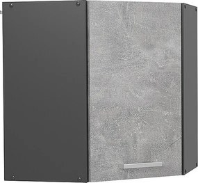 Szafka wisząca narożna beton 57x34.1x60 r-line