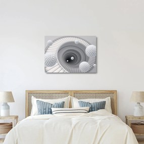 Obraz na szkle - abstrakcja 3D (70x50 cm)