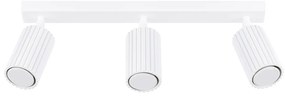 Listwa oświetleniowa 3-punktowa KARBON 3L biała ryflowana SOLLUX  LIGHTING
