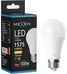 Mexen Nova żarówka LED E27, A60, 15W, Ciepła - 3000K, 1575 lm - L100-E27-1530-01